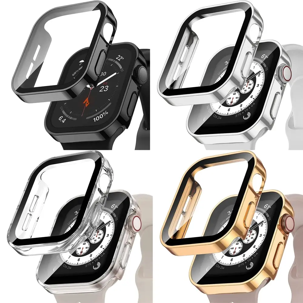 Waterproof Case For Apple Watch Series 9 8 7 Ultra 49mm 45mm 41mm Screen Protector For IWatch 4 5 SE 6 44mm 40mm Back Cover