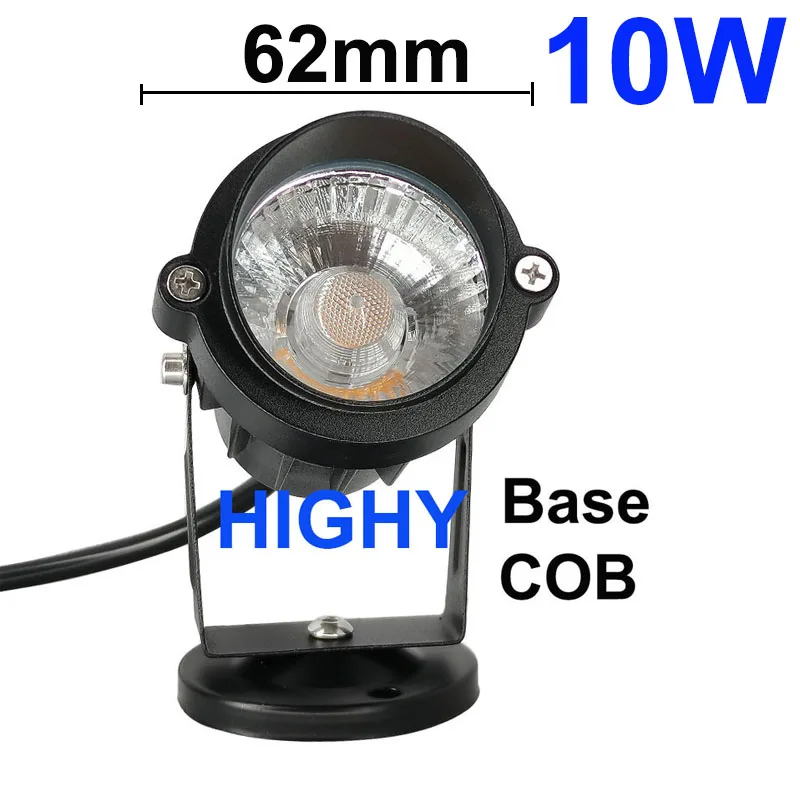 Lámpara de césped para jardín COB de nuevo estilo, 220 V, 110 V, 24 V, luz LED para exteriores, 20 W, 30 W, 40 W, focos impermeables para paisajes y caminos