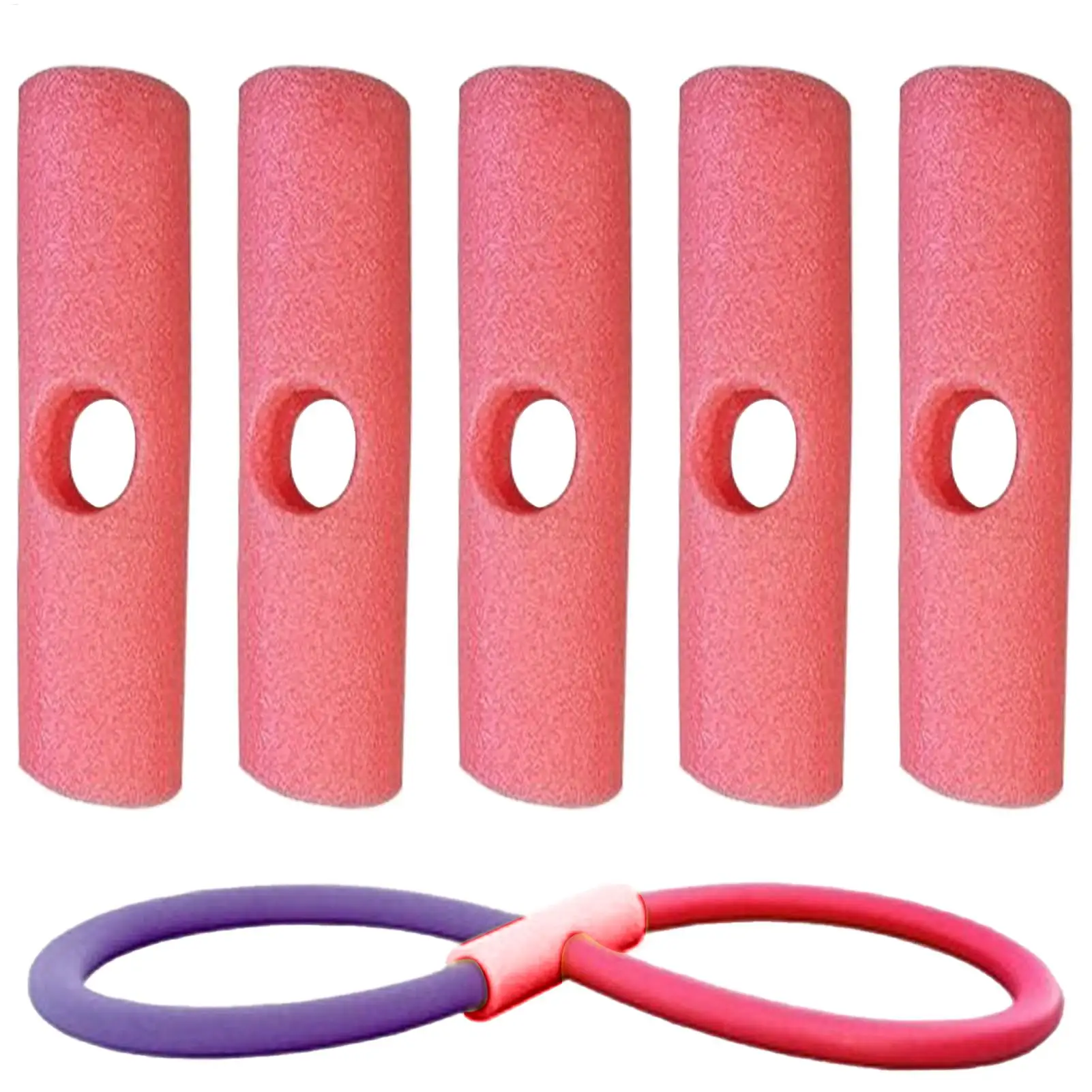 5pcs Swimming Pole Connector 2 Cross Holes Swimming Noodle Connector Pool Noodle Swimming Noodle Foam Stick Connector