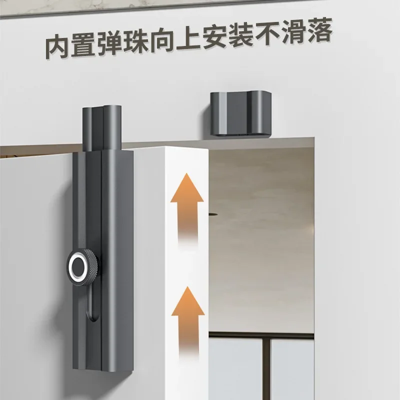 Door Bolt Anti-Theft Wooden Door Lock 4-inch Room Flush Bolt Slide Lock Latch Black for Swing Indoor or Flush 1pc door latch