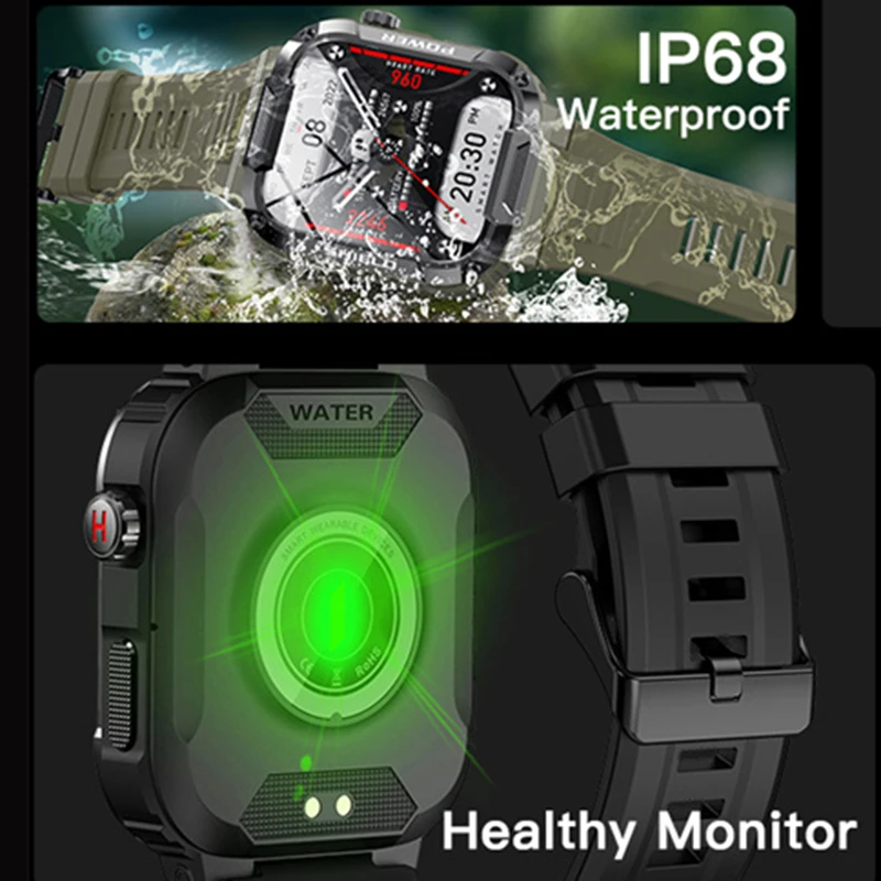 ο 1.85 &HD ũ Ʈ ġ  IP68   Ƽ з  ƮϽ ƮĿ  Smartwatch