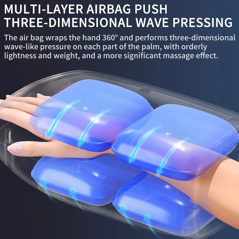 Electric Hand Massager with Airbag Compression and Warm Heating