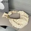 Women Retro Polka Dot Large Capacity Shoulder Bag Versatile Tote for Fashionable Outdoor Travel and Daily Use 4