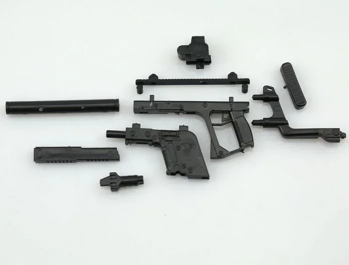 1/6 KRISS Vector Submachine Gun Plastic Assemble Firearm Puzzle Model for 12" Soldiers Military Weapons Building Blocks 6