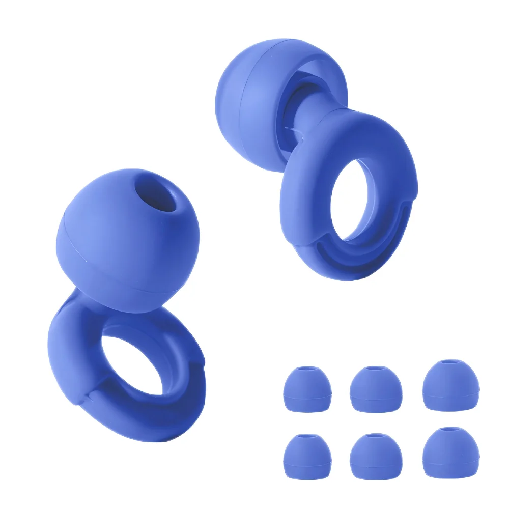 HUAK Super Soft Reusable Noise Reduction Ear Plugs – Ideal for Sleep, Swimming, and Work