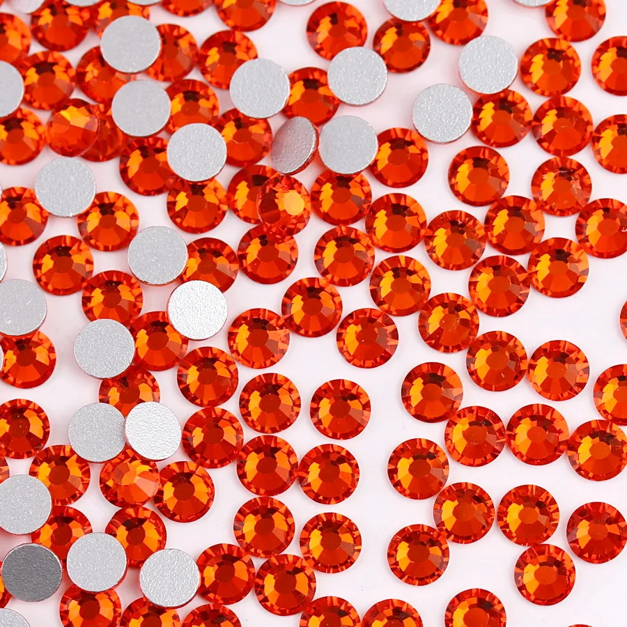 Elegant Assortment of Colorful Glass Crystal Flatback Rhinestones for DIY Nail Art and Crafts