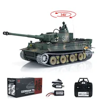 Heng Long RC Tank German Tiger I 1/16 7.0 3818 S33 RTR RC Toys Model Remote Control Tank Battery Radio BB Pellets Smoking 1