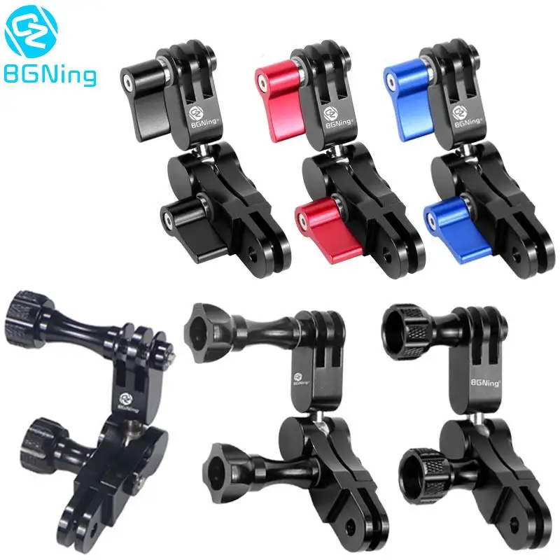 Universal Aluminum Arm Adapter Mount Bracket Connector w/ Knob 1/4'' Inch Screw for GoPro for OSMO Action YI Sports DSLR Cameras