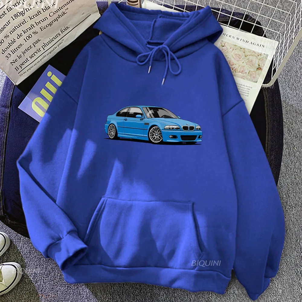 

46 Car Printing Clothes Male Handsome Street Sweatshirt Comfortable Casual Hooded Pullovers Autumn Fleece Hoodies Brand Hoody