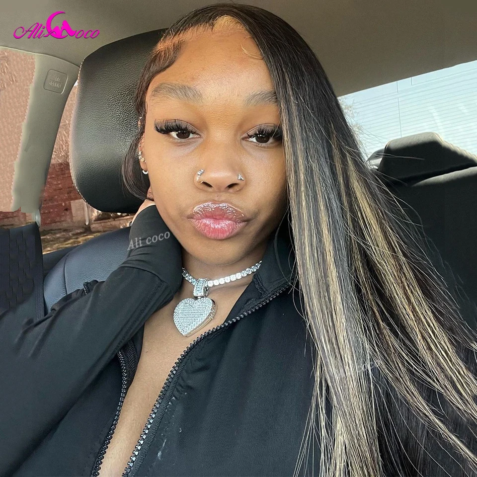 Upgrade Ali Coco 13x4 13x6 Highlight Wig Human Hair Blonde Colored Lace Front Wigs PrePlucked Highlight Blonde Human Hair Wigs 3