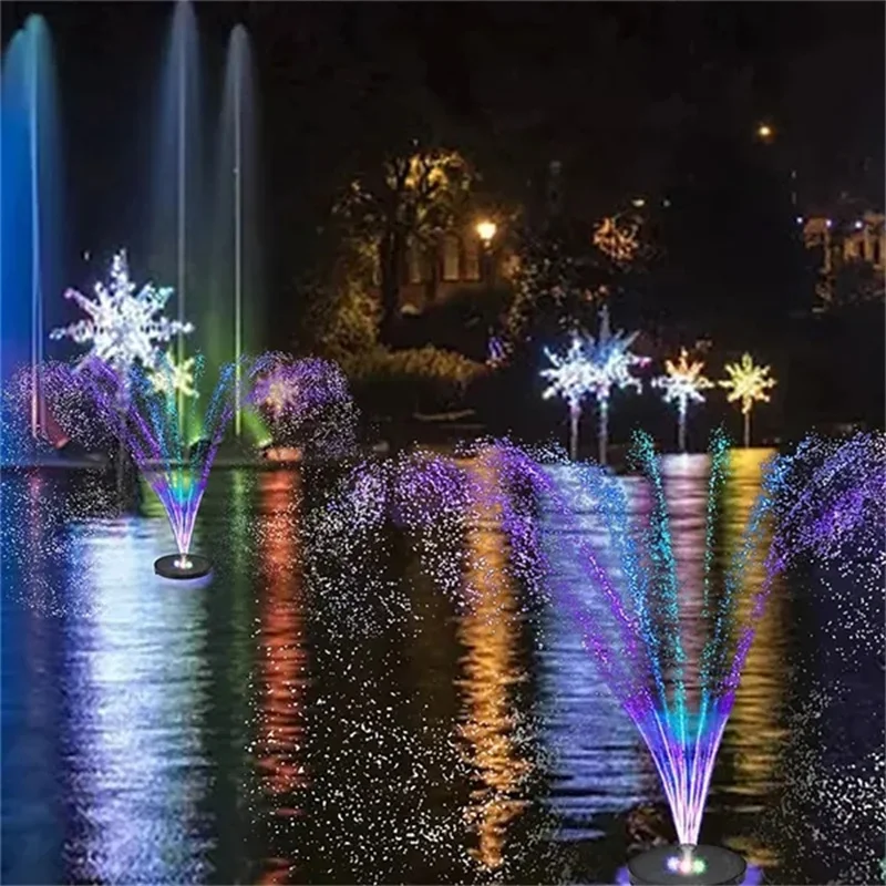 Solar Fountain Solar Fountain Pump Water Fountain Solar Water Pump Garden Pond Fountain Bird Bath Bird Bath Supplies Waterproof Energy-saving Plants Watering Colorful Outdoor Garden Pool Decoration