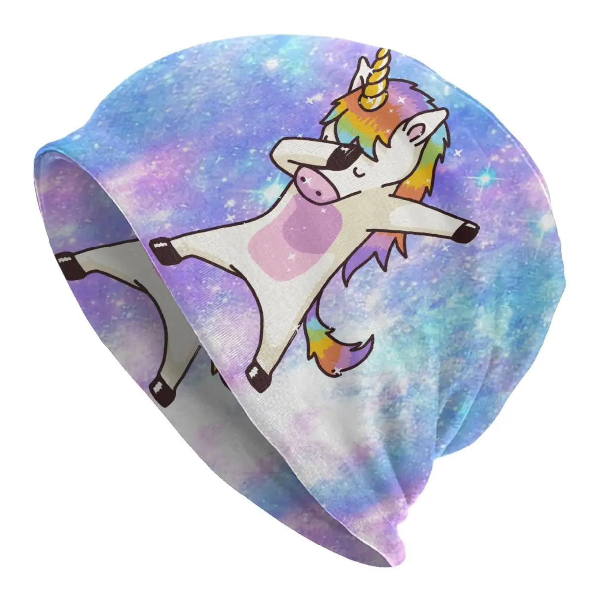 

Dabbing Unicorn Bonnet Hats Street Knitted Hat For Women Men Autumn Winter Warm Skullies Beanies Caps