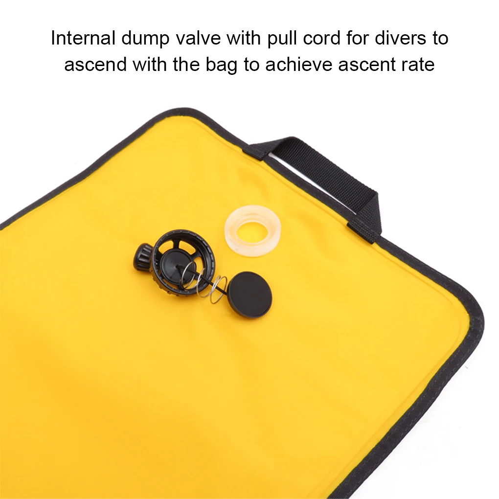 

Scuba Diving Lift Bags Swimming SS316 Nylon Salvage Yellow Underwater Diver Accessories Snorkeling Work Equipments