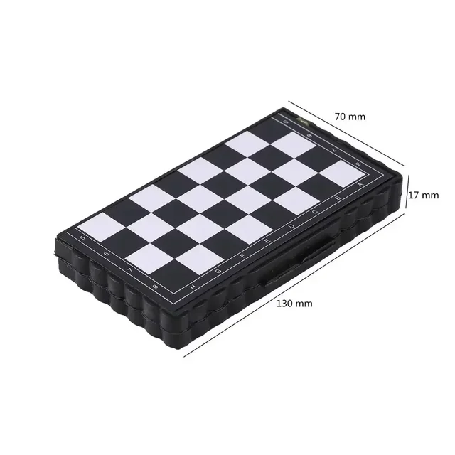 Mini jeu d'échecs magnétique pliant, jeu de société en plastique magnétique, jouet Portable pour enfant, Portable en plein air 6