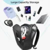 Heroic Knight Waterproof Business Backpack Men Big Capacity 15.6" Laptop Backpack Classic Simple Outdoor Sports Motor&Biker Pack 5
