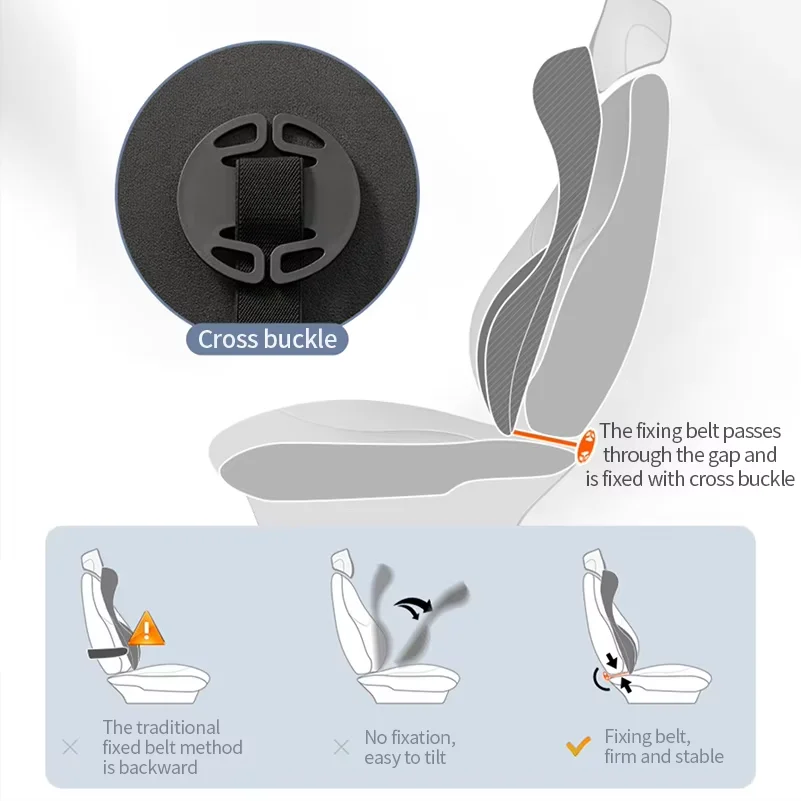 LIVICHEPIN Car Headrest Waist Protection Car Seat Backrest Cushion Auto Lumbar Cushion Waist Support Integrated Waist Cushion