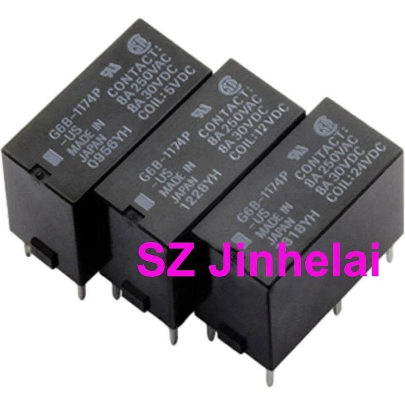 OMRON relé G6B 1174P FD US P6B, nuevo y original, 24VDC, DC24V, 100 OMRON relé G6B 1174P FD US P6B, nuevo y original, 24VDC, DC24V, 100