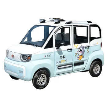 Electric tricycle, four doors, four seats, new energy mini car, family small electric scooter 1