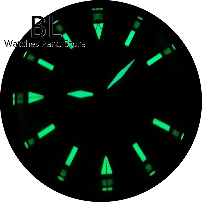 BLIGER 36mm/39mm NH35A Automatic Men's Watch Blue Araneose Webbed Dial Green Luminous Brushed Bezel Oyster/Jubilee Bracelet Date