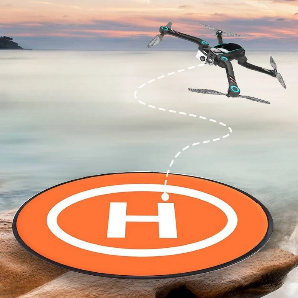 Plateforme de lancement drone pliable orange - Tapis d'atterrissage portable pour DJI Mini 4/3/2 Pro Mavic 3 Air 3