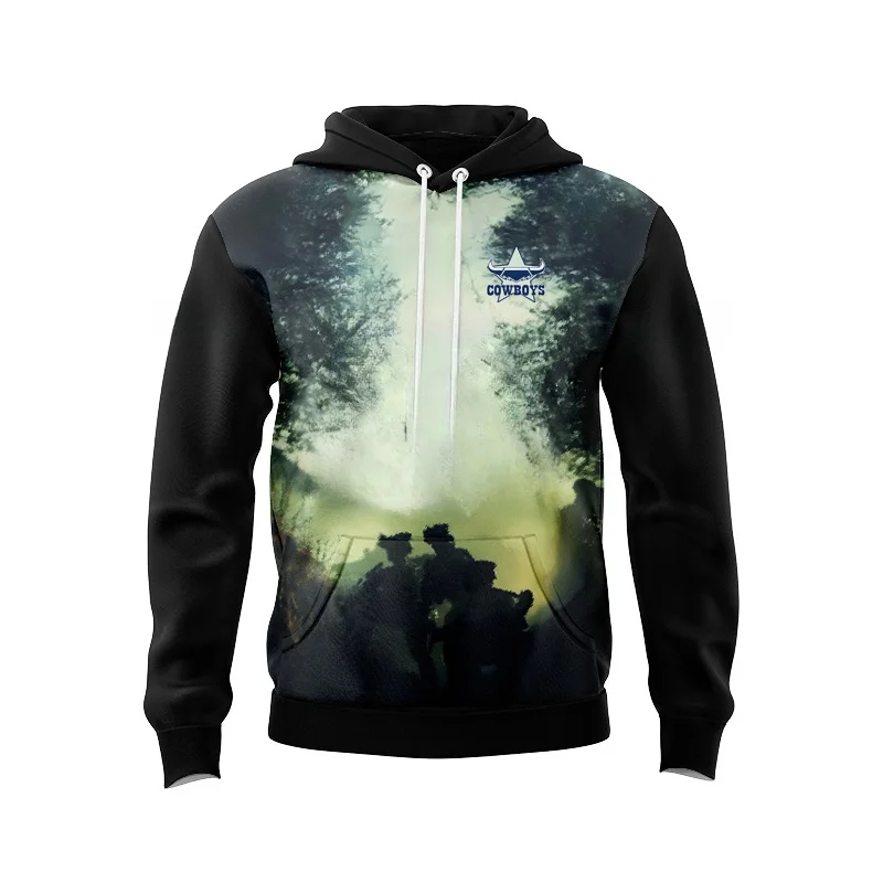 denim hooded sweatshirt retro home and away/legion/indigenous/training suit/patchwork/jersey high-quality jersey