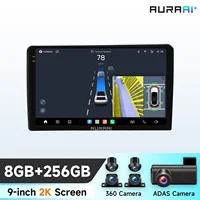 AURAAI 2K Écran GPS Android pour voiture, CarPlay sans fil pour FORD FIESTA 1995-2001 FOCUS 1998-2004, lecteur vidéo multimédia, caméra ADAS 360, navigation stéréo, unité principale vocale AI 7870, 2DIN, 4G Wifi 1