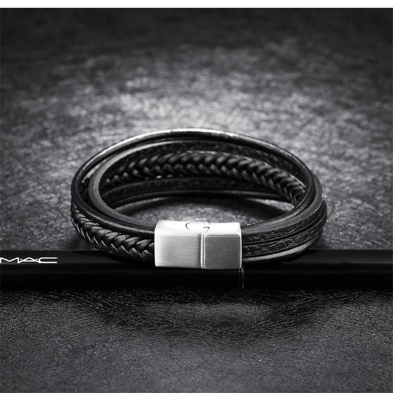 Bracelets En Cuir Véritable à La Mode Pour Hommes Bracelets En Corde