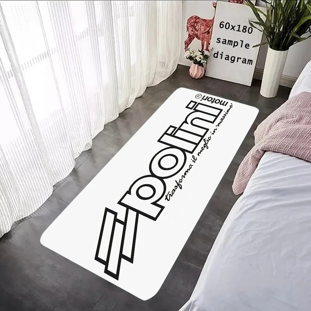 P-Polini-이탈리아 S-스쿠터 레이서 바닥 매트 그래픽 인쇄 플란넬 Doormats 욕실 주방 입구 카펫 홈 장식
