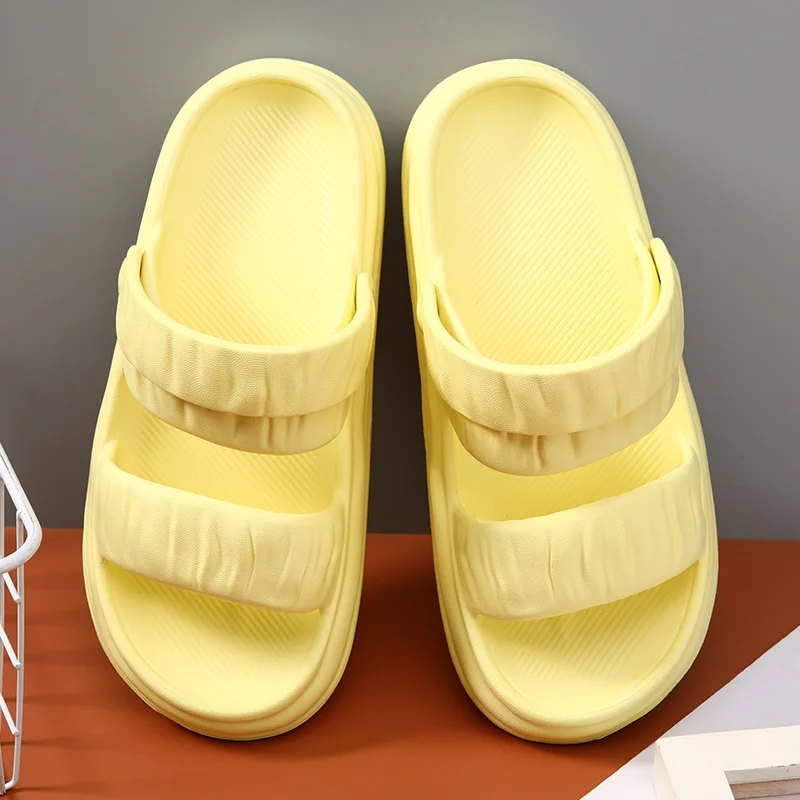 Damtofflor Mjukt skum Sliders Tofflor för inomhus utomhus Halkfria sommartofflor Halkfria sommartofflor_voghion.com