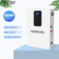 Batterie LiFePO4 de qualité A, 5kwh/10kwh, 100% pleine capacité, 48v, 100ah/200ah, 8000 Cycles, BMS intégré, stockage d'énergie 3