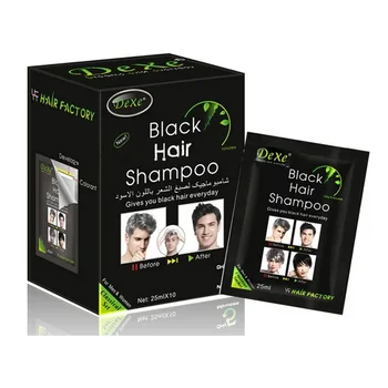 남녀공용 블랙 덱스 헤어 샴푸, 5 분 컬러, 화이트, 블랙, 빠른 헤어 염색, 25ml, 헤어 케어, 10 개