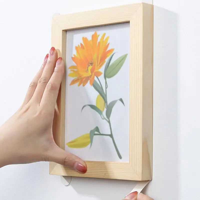 Hanging photo display picture strips for walls double sided adhesive removable tape