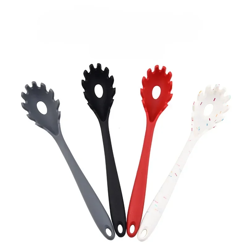 Cooking Silicone Utensils Home High Temperature Non-stick One-piece Silicone Powder Claw Spaghetti Spoon Kitchen Noodle Tools