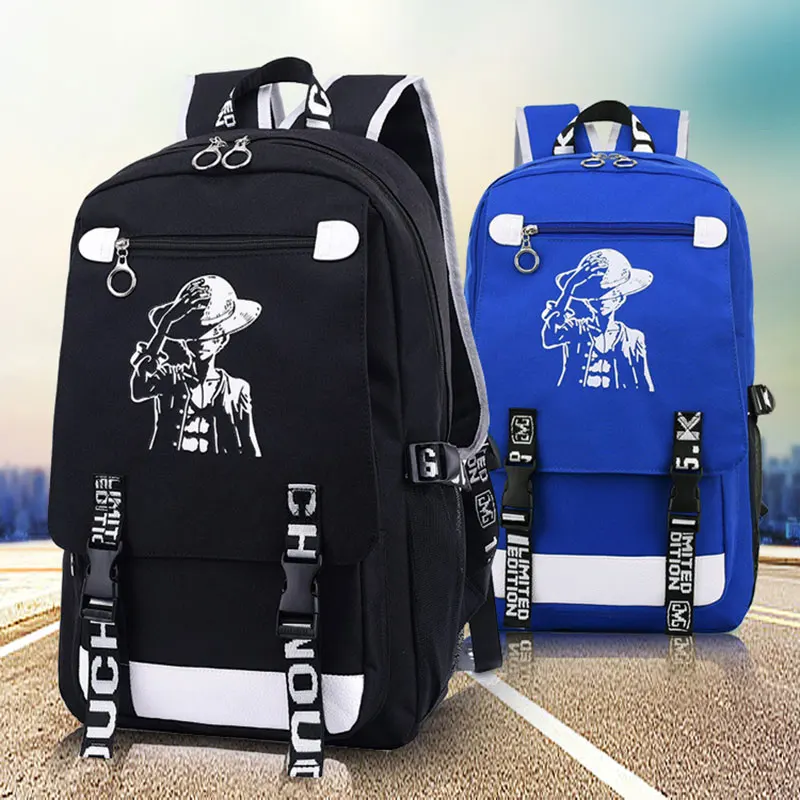 2019 Luffy One Piece Аниме-рюкзаки высокого качества унисекс Мультяшные сумки
