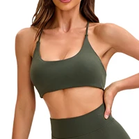 NCLAGEN Twist Back Bra High Support Sports Top Women Gym Wear Workout  Push-up Seamless Yoga Underwear Fitness Running - Image 6