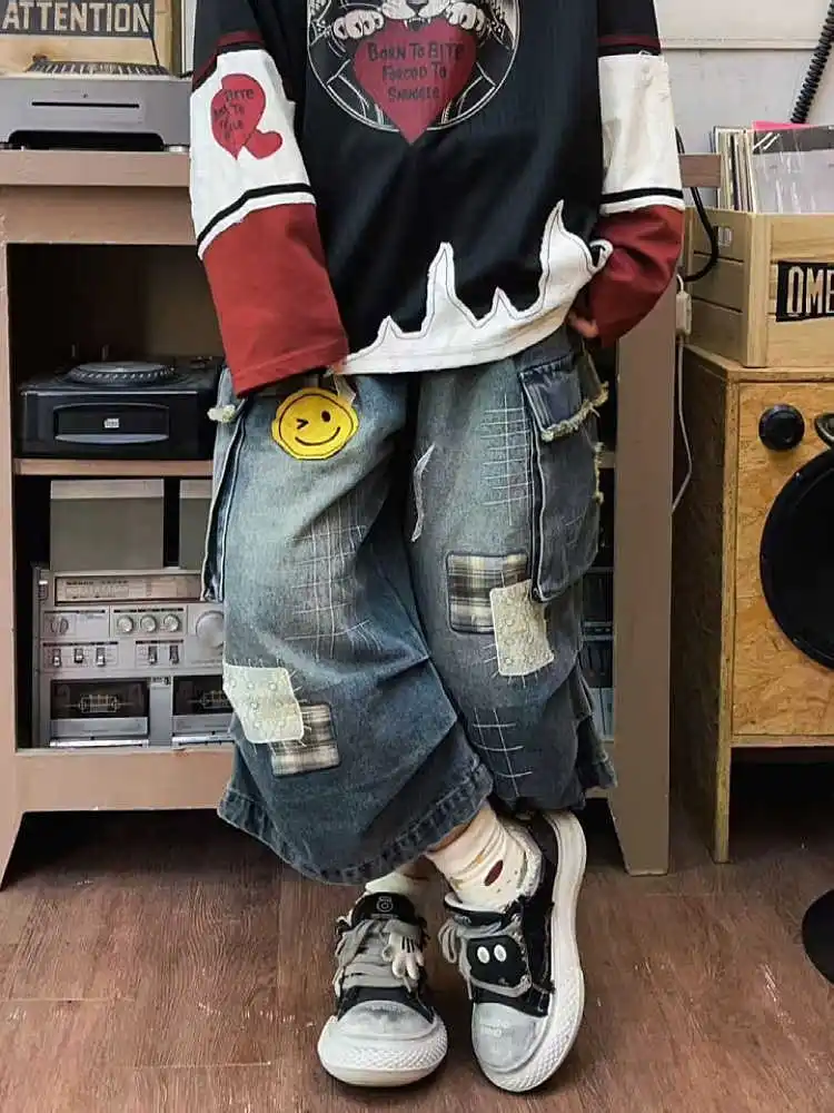 Summer Women Tomboy Jorts Harajuku Cargo Jean Shorts 2000s