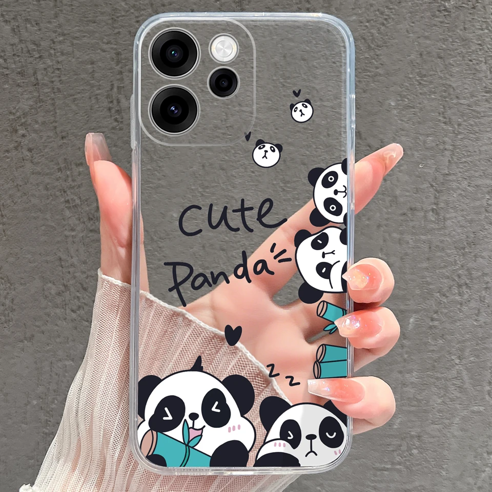 Cartoon Cat Astronaut Minimalist Soft Clear Phone Case
