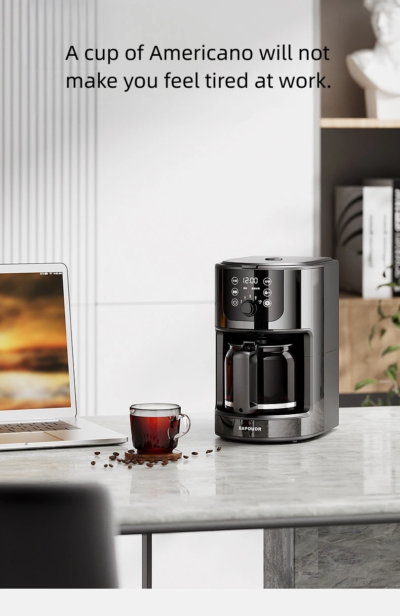 SAPOUDR EQ20 Commercial Coffee Maker Home Americano Smart Touch