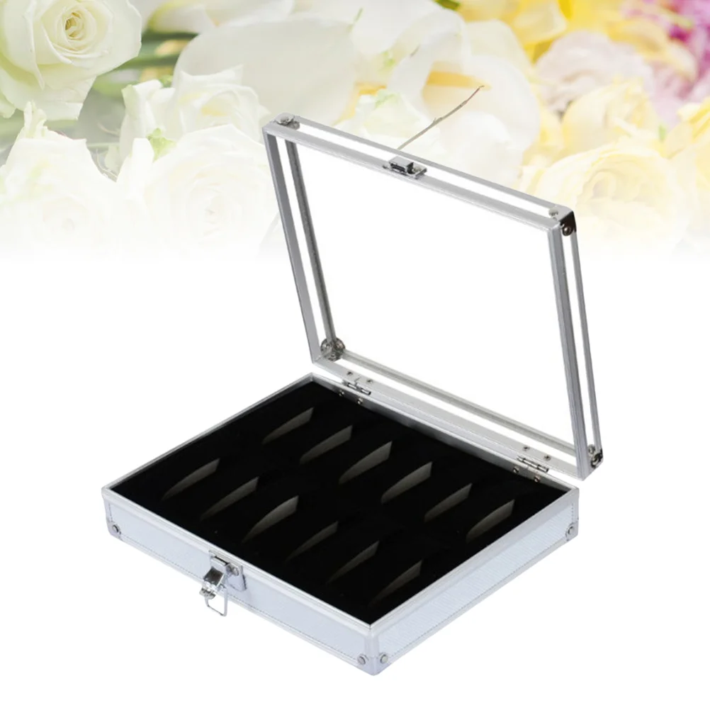 

6/12 Grid Slots Useful Jewelry Wrist Watches Holder Display Storage Box Aluminium Luxury Square Case Watch Holder Box Organizer