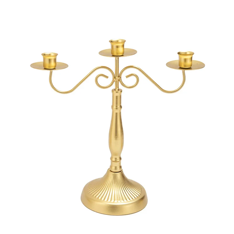 Antique Style Candlestick Ornaments for Home Decor and Table Setting