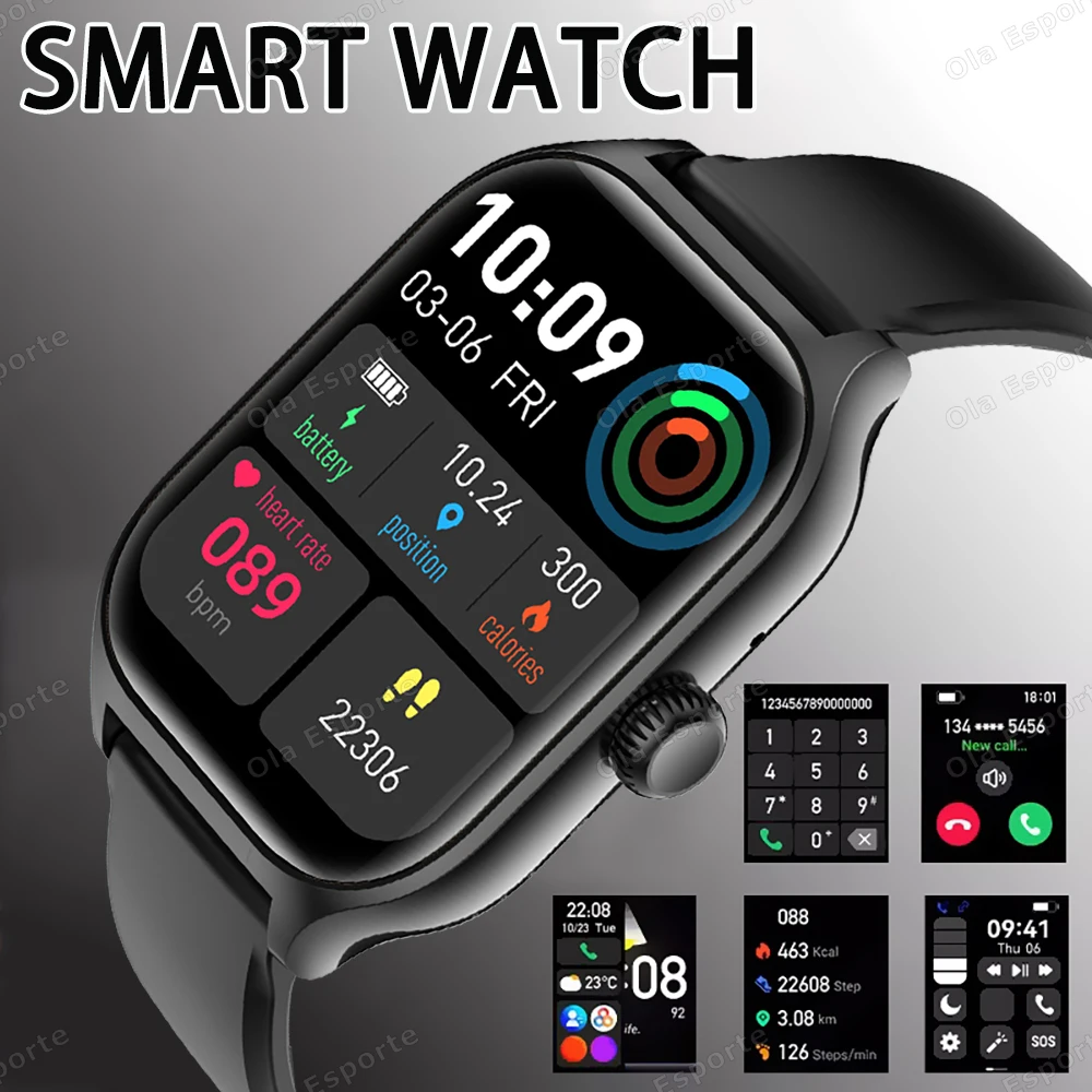 New Smartwatch For Men Android IOS Screen Bluetooth Call