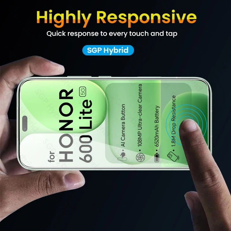 Premium 9H Clear Tempered Glass Screen Protector - Full Coverage & Case Friendly