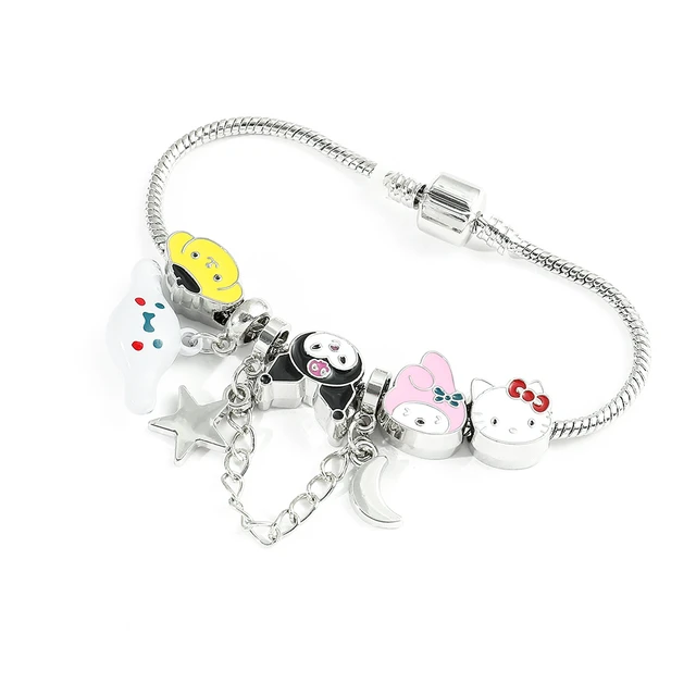 10pcs/Lots Kuromi Charms Beads Sanrio Cartoon Figure Pendant DIY Handmade  Bracelet Necklace Jewelry Accessories Gift - AliExpress