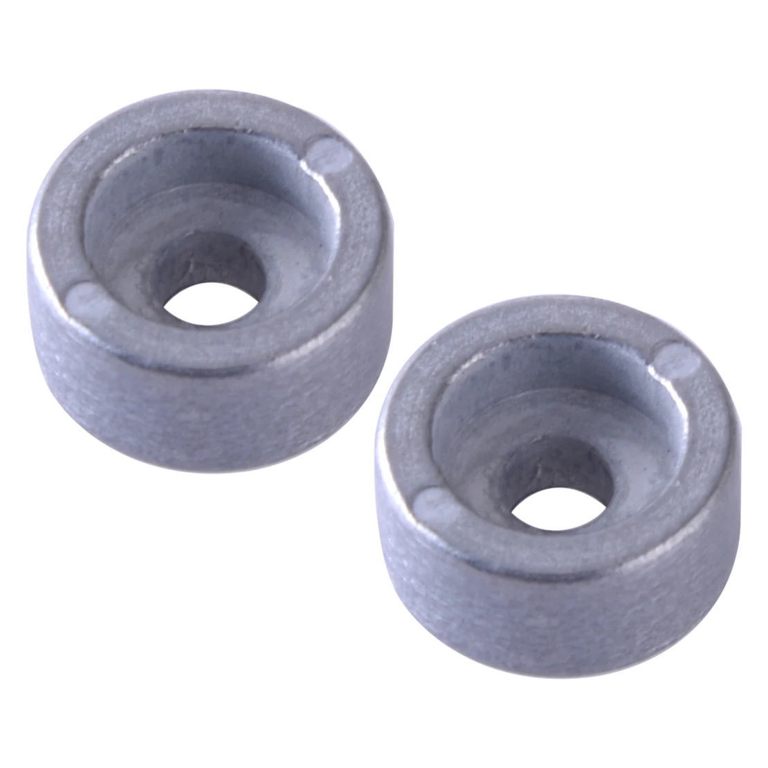 

2Pcs Silver Round Zinc Block Anode Fit for Suzuki Outboard Motor 4 Stroke 15HP 30HP 50HP 9.9HP 55321-87J00 55321-87J01