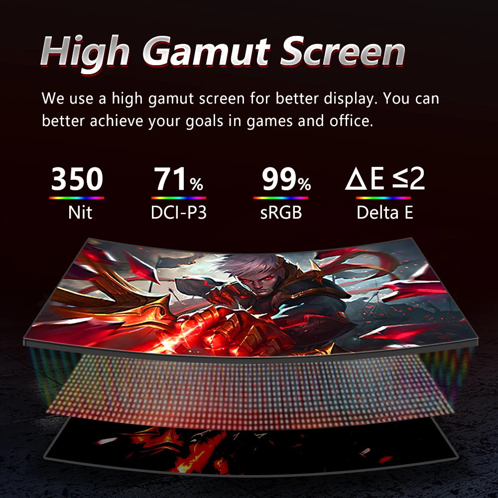 MUCAI Ŀ 144Hz ̵ ÷ 21:9 MVA 165Hz WQHD ũž LED ̸ ǻ ȭ, DP, 3440*1440, 34 ġ , 1500R