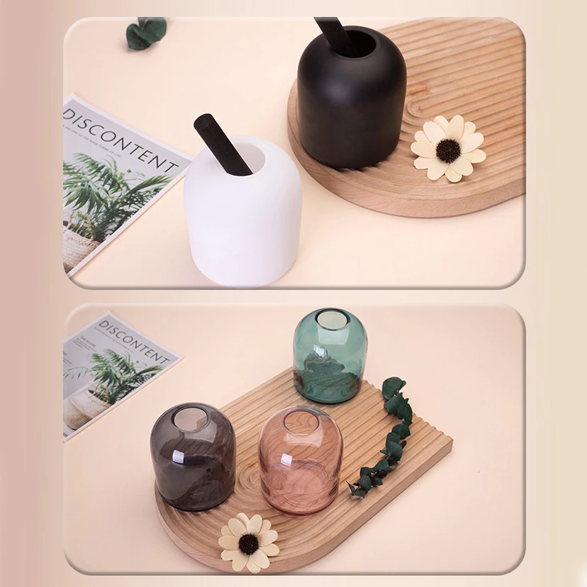 400ml Simple Aromatherapy Essential Oil Bottle Bedroom Ornament Reed Diffuser Empty Bottle For Aroma Oils Home Bathroom Decor