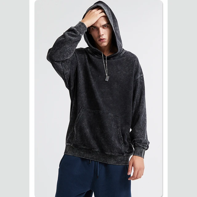 Retro washed hoodie - AliExpress