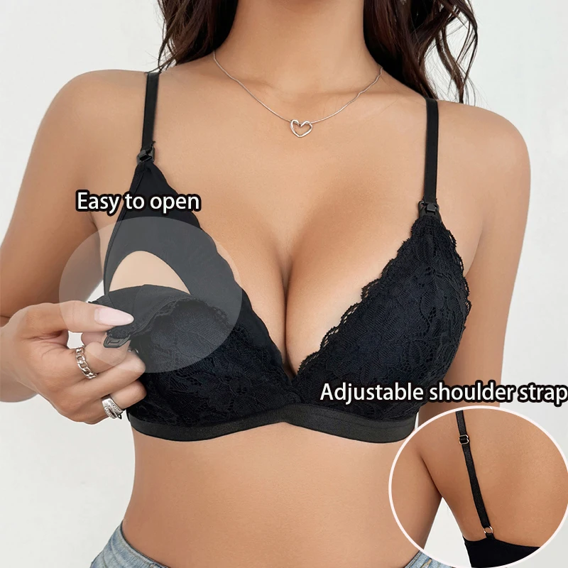 High Quality S-XL Nursing Bra Breathable Women's Breastfeeding Underwear Maternity Bra Push Up No Steel Rings And Anti Sagging