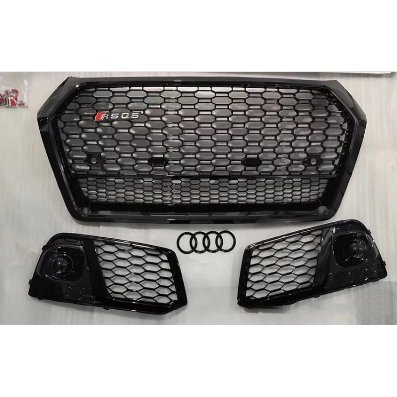 

For 2018-2020 Audi Q5LRSQ5 Grille Modification RSQ5 Honeycomb Unmarked Grille Front Grille Cover