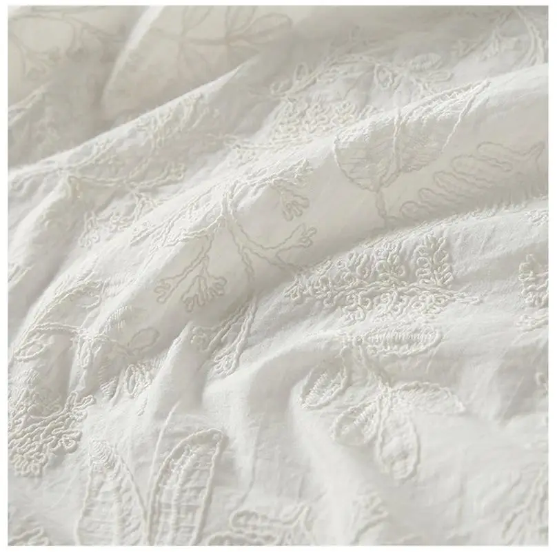 Luxurious 3D French Embroidered Fabric